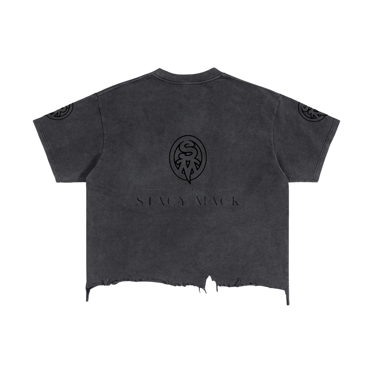 Vintage Wash Boxy Distressed Hem T-Shirt