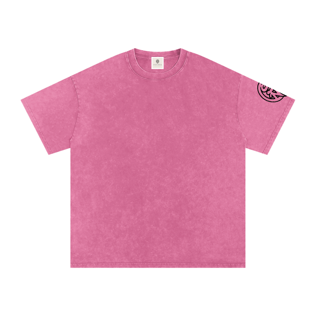 Snow Washed Oversized Cotton T-Shirt