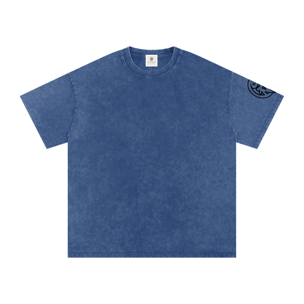 Snow Washed Oversized Cotton T-Shirt