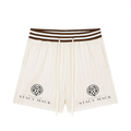 Unisex Striped Drawstring Shorts