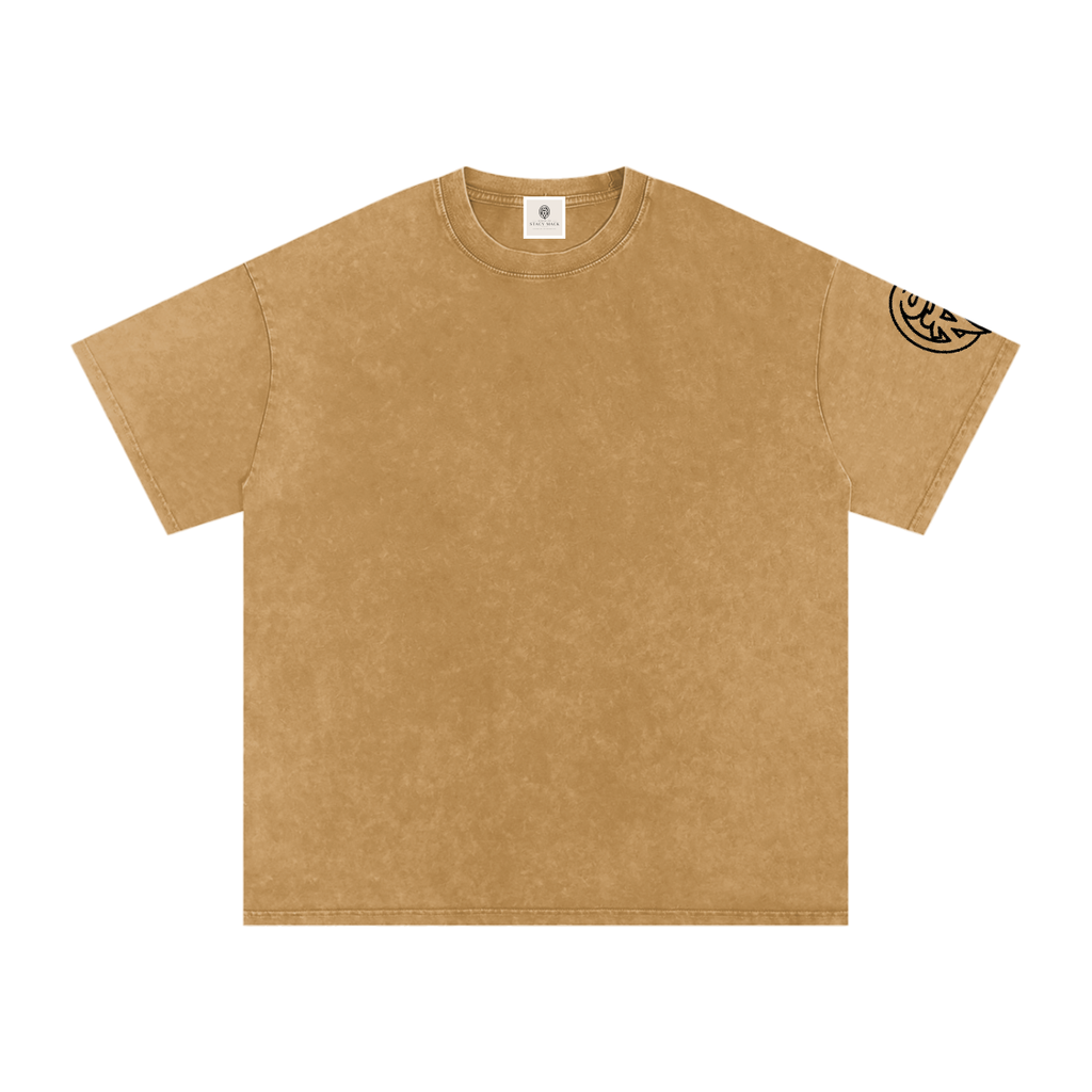Snow Washed Oversized Cotton T-Shirt