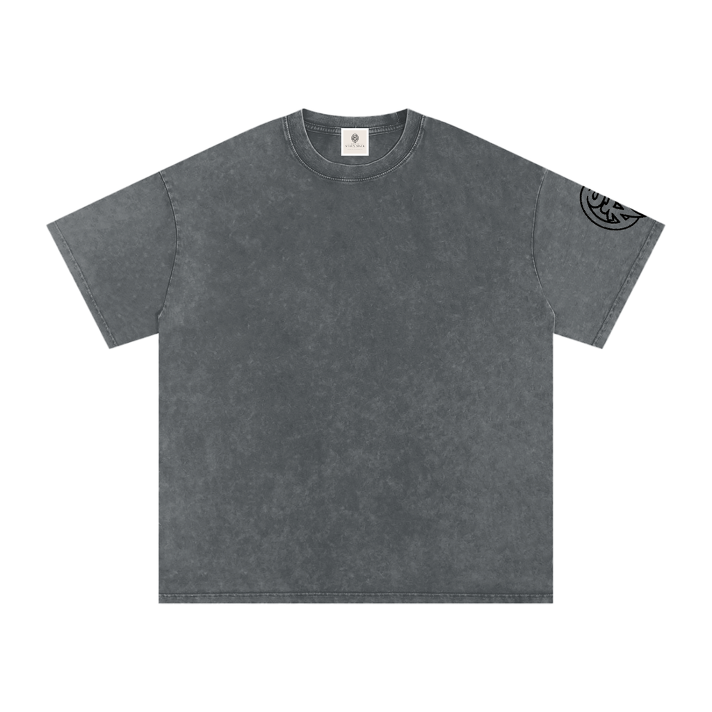 Snow Washed Oversized Cotton T-Shirt
