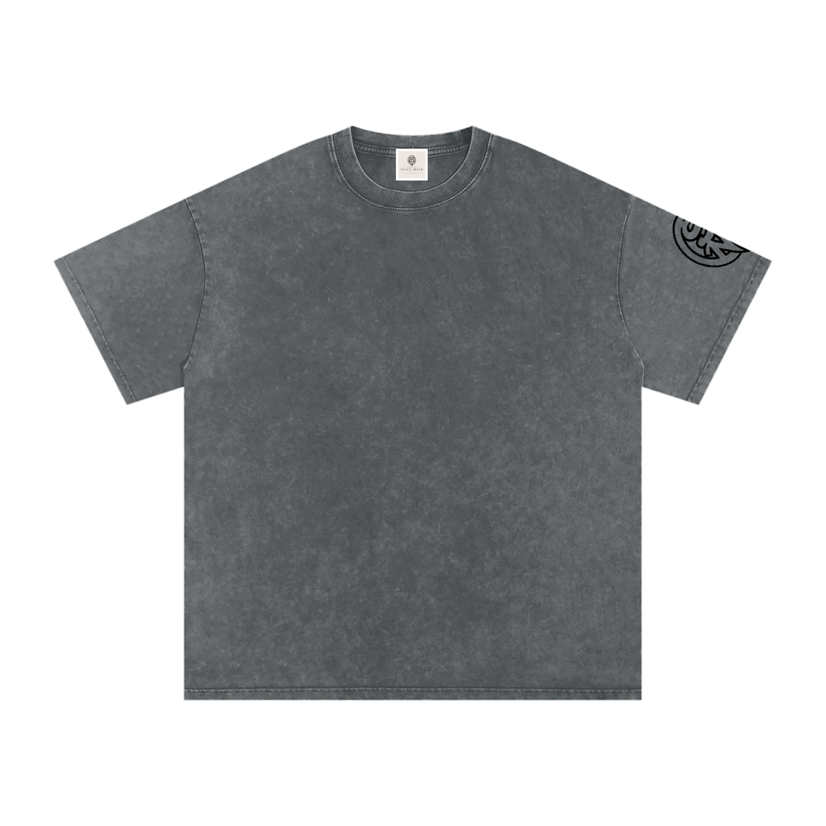 Snow Washed Oversized Cotton T-Shirt