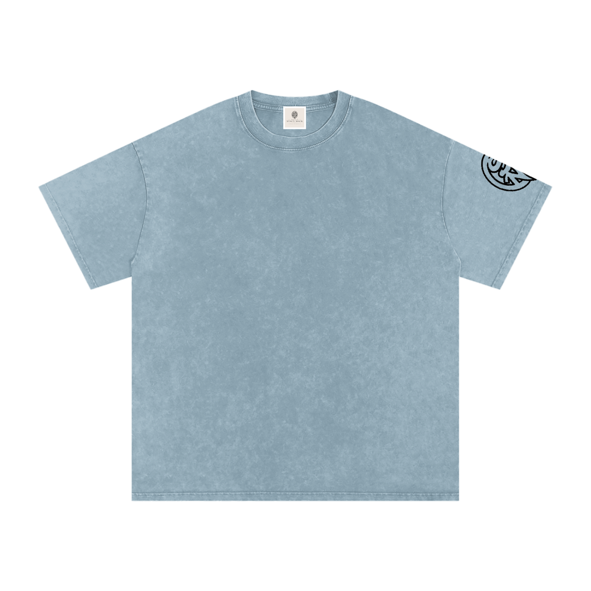 Snow Washed Oversized Cotton T-Shirt