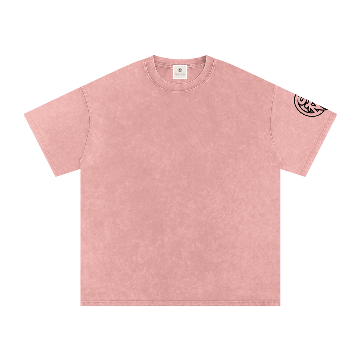 Snow Washed Oversized Cotton T-Shirt