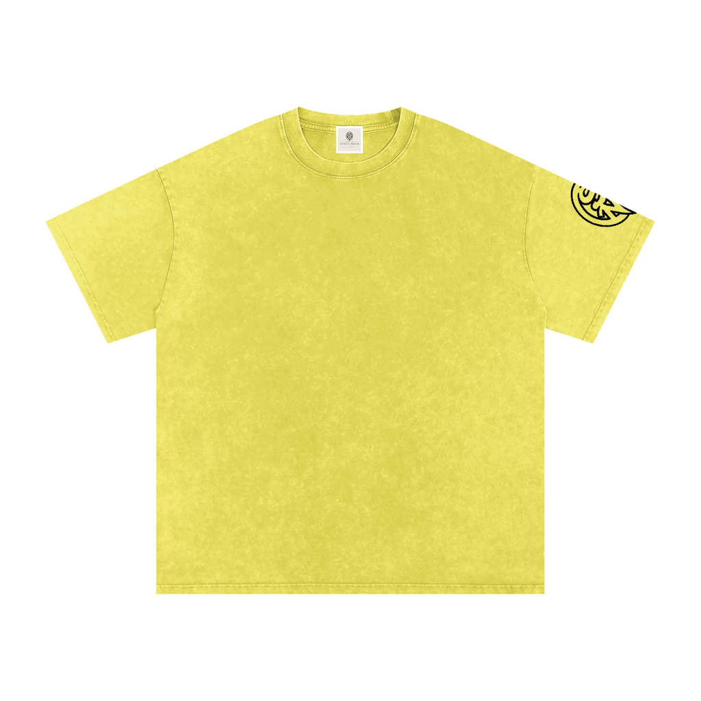 Snow Washed Oversized Cotton T-Shirt