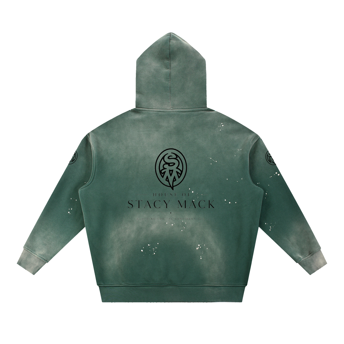 Vintage Washed Frayed Fleece Hoodie