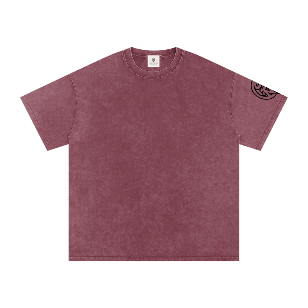Snow Washed Oversized Cotton T-Shirt