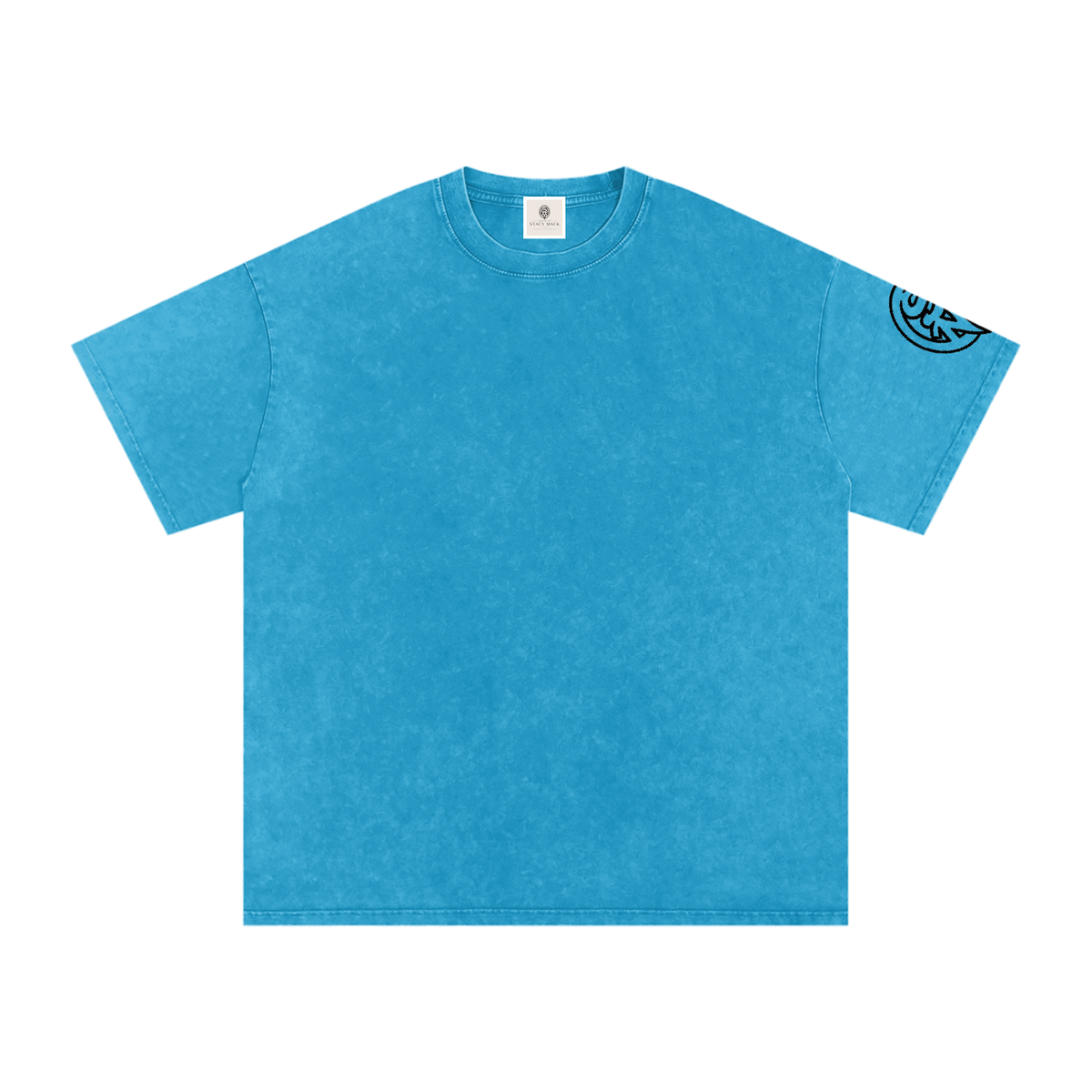 Snow Washed Oversized Cotton T-Shirt